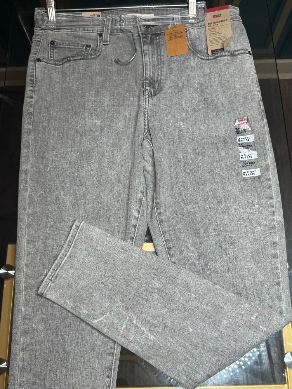 Gray High-Waist Women's Levi Jeans